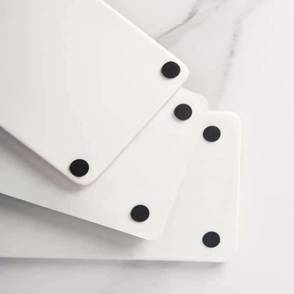 Bathroom Sink Tray Ceramic Kitchen Tray Large Candle Tray Rectangle Perfume Tray Organizer for Jewelry, Towel, Candles, Soap, Decoration Tub Kitchen Restroom Toilet - Large Black - Image 5