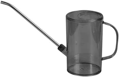 Plastic Watering Can - Small with Long Spout - 1/4 Gallon - 34 Oz - Grey by Unknown