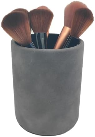 PU Leather Pen Holder Desk 3.94-inch Tall Pencil Cup Organizer - Image 6