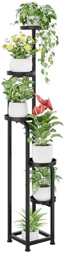 Bamworld Tall Plant Stand Indoor Outdoor Corner Metal Flower Pot Stands by Bamworld