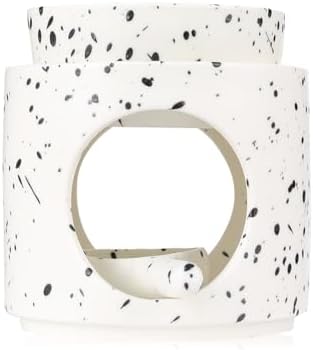Ceramic Tealight Burner Oil Diffuser Duftlamp with Canlde Holder (Ink Splash) by yeerockal