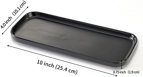 Ceramic Bathroom Tray,Kitchen Sink Organizer Tray,Cosmetics Holder (Black) - Image 5