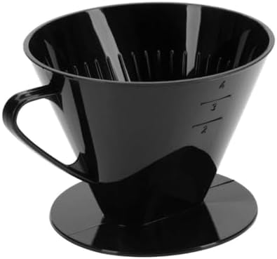 Westmark Pour Over Coffee Dripper, Coffee Filter Cone Size 4, Reusable Plastic for Manual Brewing, Up to 4 Cups, Model 24442261 by Westmark