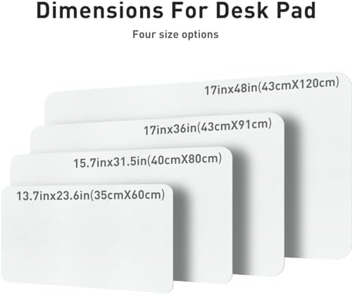 Aothia Leather Desk Pad Protector, Large Mouse Pad, Office Mat, Non-Slip PU Leather Blotter, Laptop Desk Pad, Waterproof Writing Pad for Office and Home (Barely Grey, 23.6" x 13.7") - Image 4
