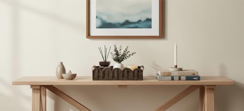 CubesLand Toilet Paper Storage Basket Organizer, Small Wicker Decor Basket - Image 4