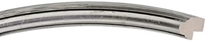 OVALCREST Oval Beveled Wall Mirror for Home Decor - Saratoga Style - Silver Leaf with Black Antique - 22x26 Outside Dimensions