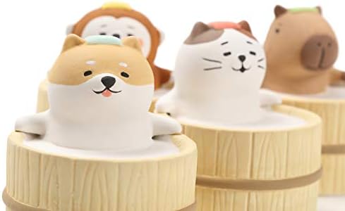 Aroma Ceramic Stone Diffuser [Japan Import] Aromatherapy Essential Oil Diffuser, Non Electric, Passive, Unique, Cute, Animal, Design for Women, Men, and Gifts (Bathing Capybara) - Image 4