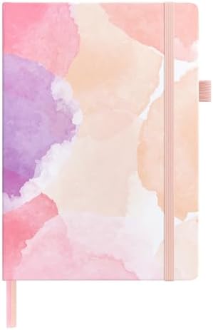 &And Per Se Lined Hardcover Notebook – A5 5.7"x8" College Ruled, 160 Pages, 100gsm Thick Paper – Aesthetic Journal for Women, Gift-Ready Planner, Everyday Writing Notebook (Black) by AndPerSe