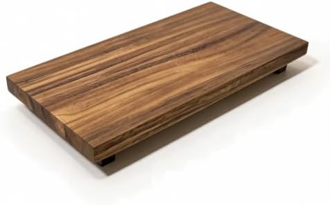 16" Acacia Wood Riser Pedestal Stand, Farmhouse Large Display Riser for Kitchen Counter Bathroom Sink, Multi-purpose Wood Stand for Plant, Candle, Jewelry, Vanity Tray, Coffee Bar Decor by ORBEIN