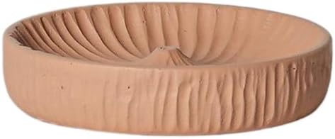 Incense Holder Modern Minimalist Circular Incense Stick Burner for Cones or Sticks for Yoga & Meditation, Enhance Atmosphere,Ceramic Ash Catcher Pink by Warmself