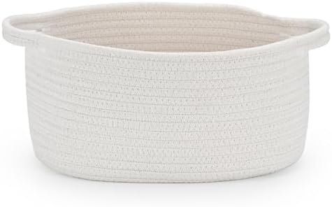 Happyiren Medium Woven Cotton Rope Basket, Empty DIY Gift Basket for Burr by Unknown