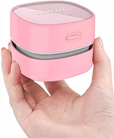 TRZLIFE Desk Vacuum Cleaner, Office & Home Desktop Cleaner, Ideal Gift Pink by Deskvacuum
