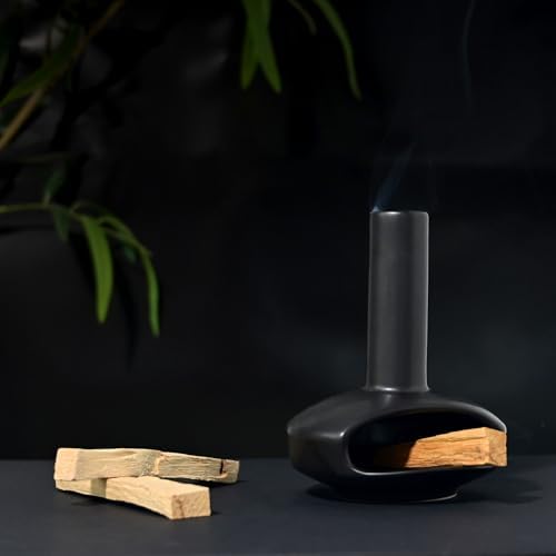 Mini Chimney Incense Burner, Ceramic Palo Santo Holder for Incense Cones - Image 2