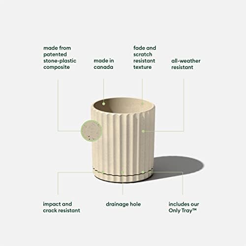 Veradek Demi Series Demi 6" Planter w/Tray - Sand, 2 Pack - Image 2