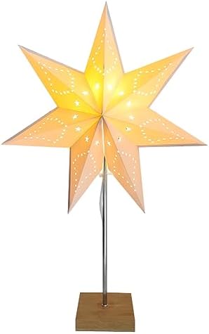 24.8" 7-Point Star Origami Paper Table Lamp by YYYEARCHY