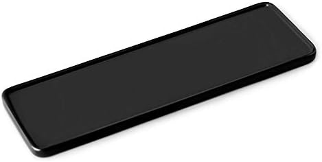 Bathroom Sink Tray Ceramic Kitchen Tray Large Candle Tray Rectangle Perfume Tray Organizer for Jewelry, Towel, Candles, Soap, Decoration Tub Kitchen Restroom Toilet - Large Black by Floatant
