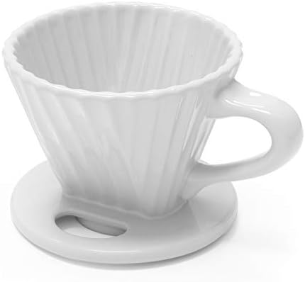 Chantal "Lotus ceramic pour over coffee dripper, 8 ounces (White) - Image 5