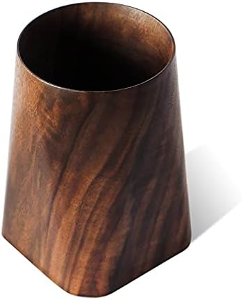 Durable Whole Piece Black Walnut Pencil Wood Pen Holder Wooden Desktop Pencil Cup Office Supplies Organizer Caddy Stand, 75x75x120mm by YRDGRG