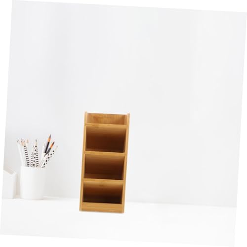 Veemoon Wooden Desk Organizer Multifunctional Pen Holder Storage for Office Supplies Stylish Minimalist Design Safe Stable Construction Keeps Your Workspace Neat - Image 4