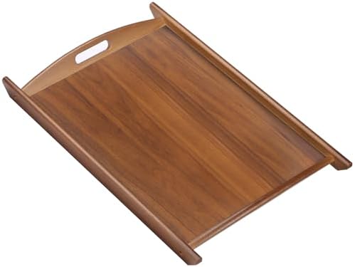 Wood Serving Tray, Wooden Tray with Handles, 20.47 inch Square Decorative Serving Trays Platters for Home, Party, Coffee Table,Dining Table & Countertop by Unknown