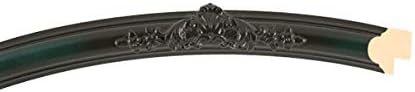 OVALCREST Round Beveled Wall Mirror for Home Decor - Contessa Style - Hunter Green - 20x20 Outside Dimensions
