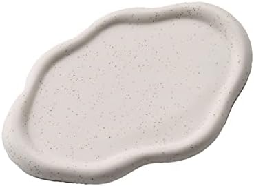 Ceramic Jewelry Tray, Cute Irregular Cloud Shape Trinket Dish Watch Keys Tray Ring Dish Holder for Mother's Day/Christmas/Thanksgiving/Birthday Gift (White Oval) - Image 5
