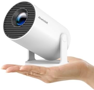 Mini Projector with Wifi and Bluetooth, Portable 4K Support, Android 14/ Auto Keystone, HY300Pro Small Smart Proyector for Bedroom Movie Outdoor, Compatible With HDMI/USB/TV Stick/Smartphone/Laptop by Home