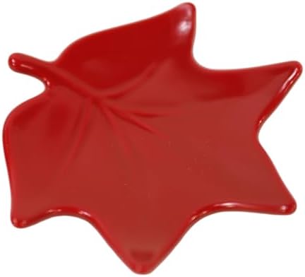 Jewelry Dish Ceramic Ring Holder Dish Jewelry Tray Cute Vanity Organizer Aesthetic Bathroom Room Decor Trinket Dish Valentine's Christmas Birthday Gifts for Women-Red B by SYNWISH