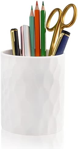 minimaliving Pen Holder,Nordic Style Silicone Waterproof Pencil Holder for Desk Simple&Modern Minimalist Makeup Organizer Multifunctional Office Supplies for Home,Kids and School (White) by minimaliving