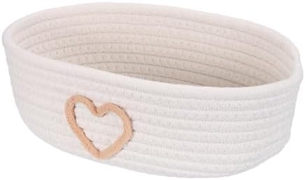 uxcell Rectangular Rope Basket 11.2x6.7x3.5inch Small Woven Baskets by uxcell