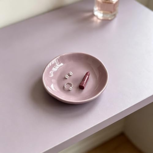 Ceramic Trinket Dish, Irregular Ring Jewelry Tray for Vanity Decor - Image 4