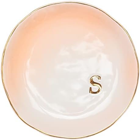 COLLECTIVE HOME - Ceramic Jewelry Tray, Decorative Trinket Dish for Rings Earrings Necklaces Bracelet Watch Keys, Birthday Mother's Day Christmas Gift for Women, 4.75", Colored Surface (S) - Image 2