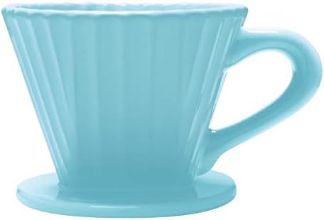 Chantal "Lotus ceramic pour over coffee dripper, 8 ounces (Aqua) - Image 5