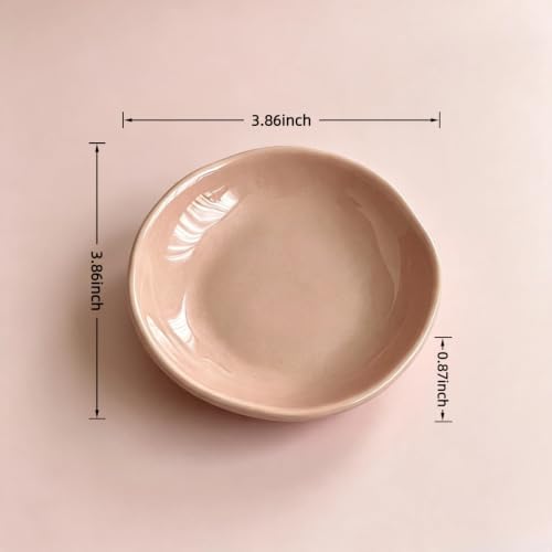 Ceramic Trinket Dish, Irregular Ring Jewelry Tray for Vanity Decor - Image 3