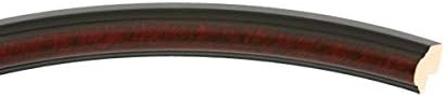 OVALCREST Oval Beveled Wall Mirror for Home Decor - Saratoga Style - Vintage Cherry - 20x26 Outside Dimensions