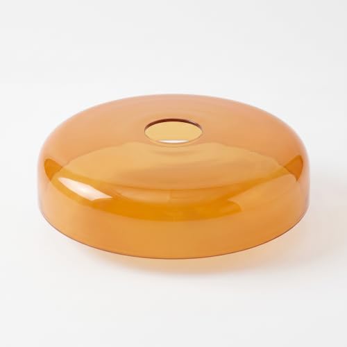 Cordless Marble Table Lamp Orange Shade by Bofea