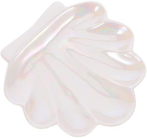 Toyvian Ceramic Shell Jewelry Tray Ring Dish for Home Display Use by Toyvian