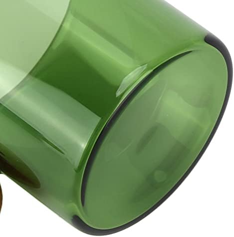 Clear Glass Coffee Cup Heat Wooden Handle for Office Home Use 120ml (Green) - Image 5