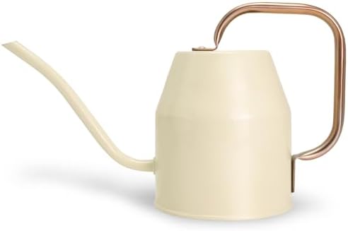 Metal Watering Can with Removable Spout, Galvanized Watering Can, Perfect Plant Watering Can for Indoor Use and for Outdoor Use (0.5 Gallaon, White), W2315PC by Ausluru