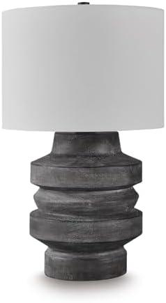 Signature Design by Ashley Wahida 1-Piece Table Lamp, Distressed Black by Unknown