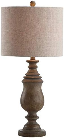JONATHAN Y Abeline 28.5" LED Table Lamp Faux Wood Resin, Brown by JONATHANY