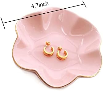 HANKOR Jewelry Dish Tray, Ceramic, 4.7 inch, Pink Decor - Image 5