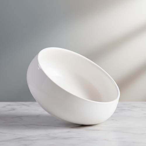 Lotus Bowl, Ceramic Lotus Bowl Planter Shallow Flower Pot for Indoor Outdoor Home Decor, White 6.5 Inch. - Image 2