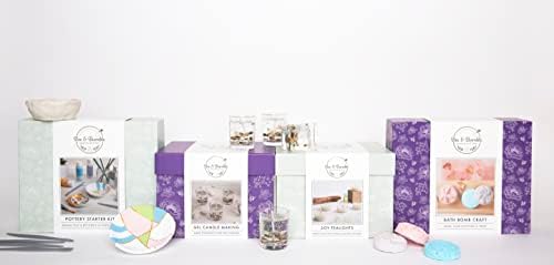 Bee & Bumble Make Your Own Soy Tealights, Set of 4, Craft Kit Set, DIY, Art and Crafts, Wax, Unique Gift - Image 5