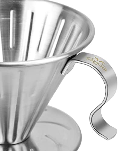 MERMOO YILAN Durable Pour Over Coffee Dripper for 1-4cups Filter Holder - Image 7