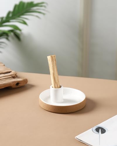 Palo Santo Holder, Ceramic Incense Holder for Palo Santo Sticks, Scent Wood Stand and Ash Catcher, Simple, Sturdy and Well Made Incense Burner, Modern Terracotta - Image 2