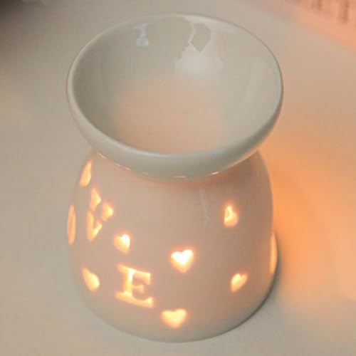 Ceramic Tea Light Candle Holder, Essential Oil Burner Wax Melt Burners Incense Aroma Diffuser Candle Tealight Holder Home Bedroom Decor Housewarming Gift - Image 6