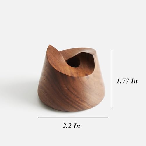 1pc Wooden Pen Holder for Desk Walnut Pen Tray, Minimalist Pen Rest, Wood Desk Organizer Tray - Image 2