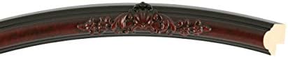 OVALCREST Oval Beveled Wall Mirror for Home Decor - Contessa Style - Vintage Cherry - 22" x 18"