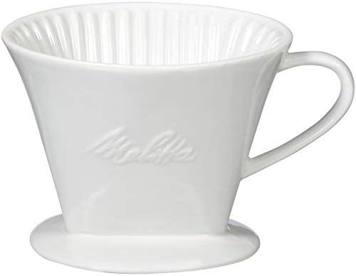 Melitta no 2 Porcelain Single Cup Pour-Over Coffee Brewer, White - Image 2